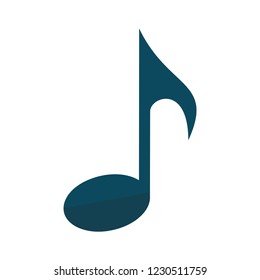 vector music note isolated icon - artistic melody illustration sign . musicnotes  sign symbol