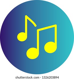 Vector Music Notes Icon
Vector Music Notes Icon