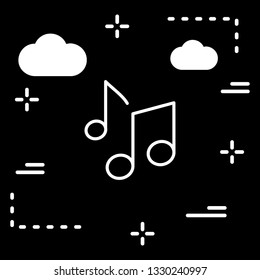 Vector Music Notes Icon
