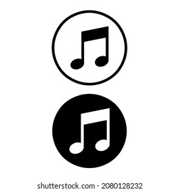 Vector Music Notes Icon, Music Icons