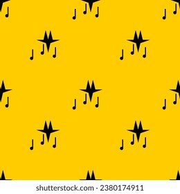 Vector music notes pattern background. Simple seamless repeated pattern.