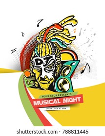Vector Music party brochure, flyer, magazine cover & poster template