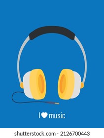 Vector Music Player. Flat style illustration