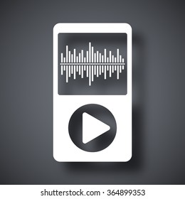 Vector music player icon