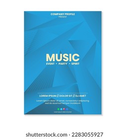 vector music poster design template