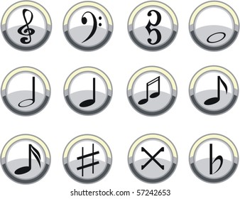 vector music signs