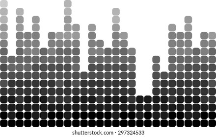 Vector music soundwave 