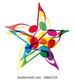 Vector Music Star