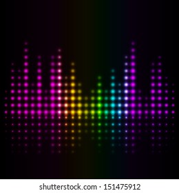 Vector music volume abstract background 