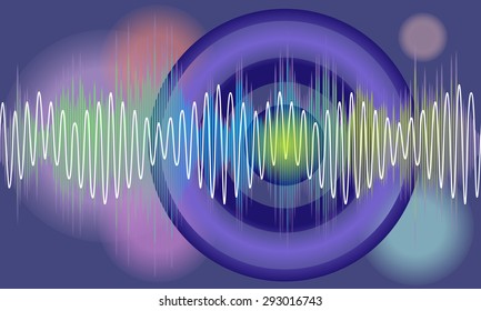 Vector music volume abstract background