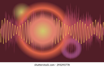 Vector music volume abstract background
