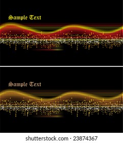 Vector music wave
