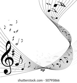 Vector musical background