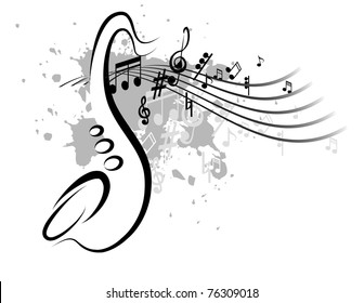 Vector musical background