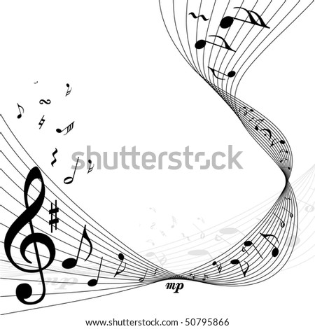 Vector musical background