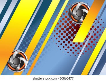 Vector Musical Event Background. Clip-art