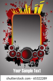 Vector Musical Event Background. Clip-art