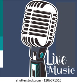 Vector musical flyer Jazz festival. Music poster background festival brochure flyer template. - Vector