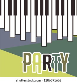 Vector musical flyer Jazz festival. Music poster background festival brochure flyer template. - Vector