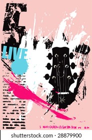 vector musical grunge background