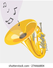 vector musical instrument, trumpet