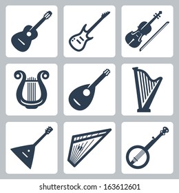 Vector musical instruments: strings
