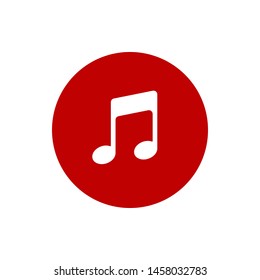 vector musical note symbol - melody sign abstract - music vector icon.