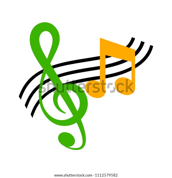 Vector Musical Note Symbol Melody Sign Stock Vector (Royalty Free ...