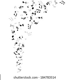 vector musical notes background