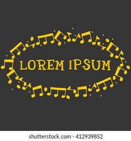 vector musical notes vector background
