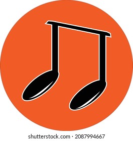 notas musicales vectoriales aptas para logotipos musicales y material de edición
