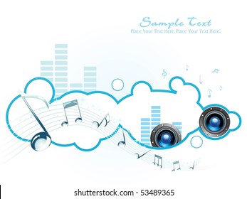 vector musical pattern isolated photo frame