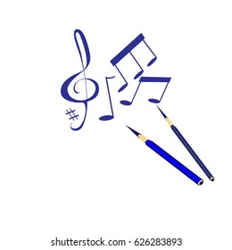 vector musik illustration symbol culture isolated, musical.