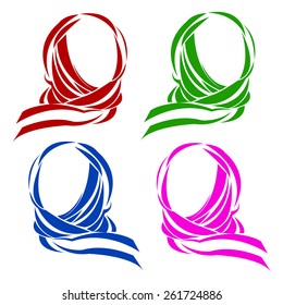 vector muslim islam islamic arab arabian veil