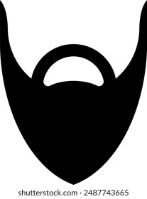 vector of a mustache and beard