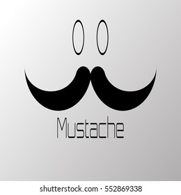 vector mustache for business