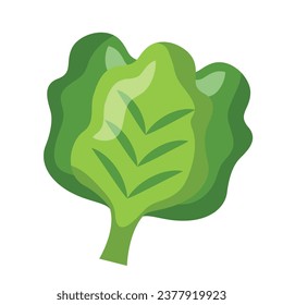 vectorial mostaza pakcoy huerto cartoon vectorial ilustración icono de la naturaleza de los alimentos concepto aislado.