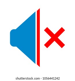 vector Mute speaker icon