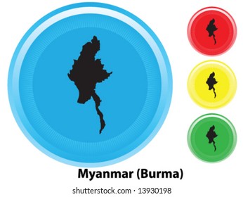 vector of myanmar (burma)