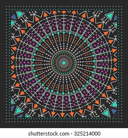 Vector mystery dark pattern. Modern stylish texture. Contemporary graphic design.