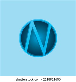 
Vector N letter logo design.