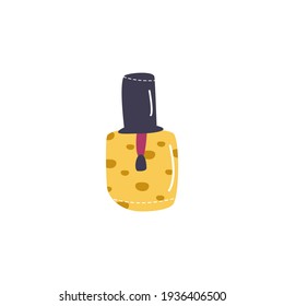 Vector nail polish icon. on a white background