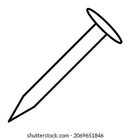  Vector Nails Outline Icon Design
