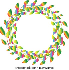 Nombre vectorial de la tarjeta de invitación con un marco floral hermoso