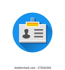 Vector Name Tag Icon