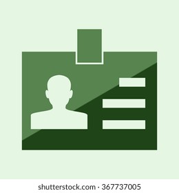 Vector name tag for ID - human, user, member
