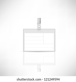 Vector (name tag )on white background.