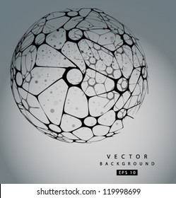 Vector nano sphere gray