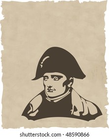 the vector Napoleon Bonaparte head