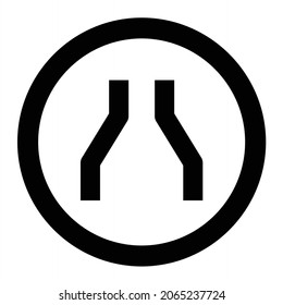 Vektor-Schmalstraße-Symbol-Design

